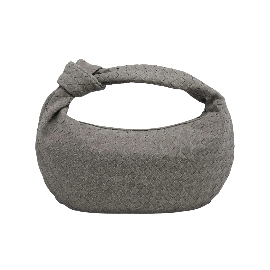 Knotted Suede Shoulder Bag