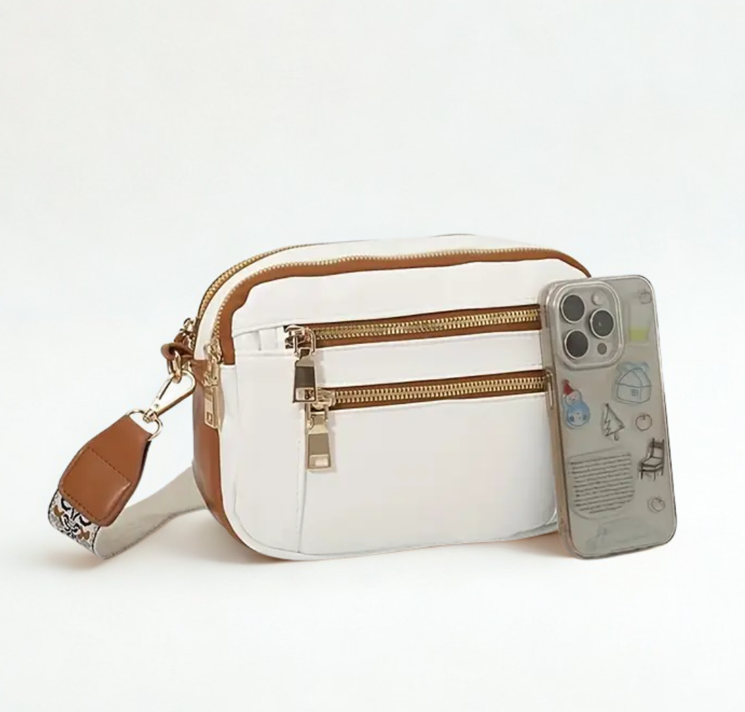 Pattern Strap Crossbody Bag