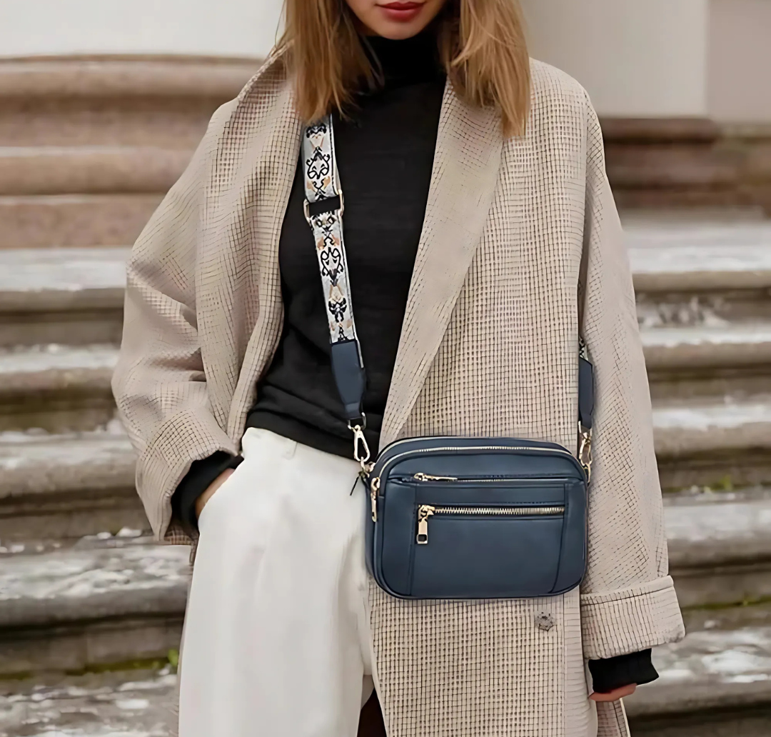 Pattern Strap Crossbody Bag